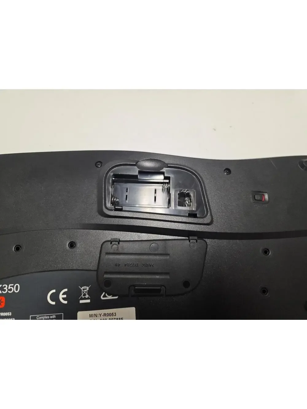 Logitech Wireless Wave K350 Keyboard - No USB Dongle TESTED